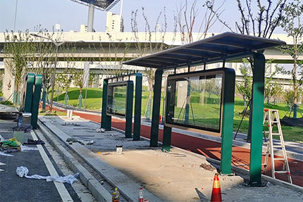 南京铝合金公交候车亭案例