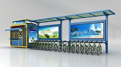 自行车棚制作厂家效果图片